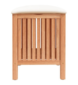 Tabouret de salle de bain 40,5x40x52 cm Bois massif de noyer