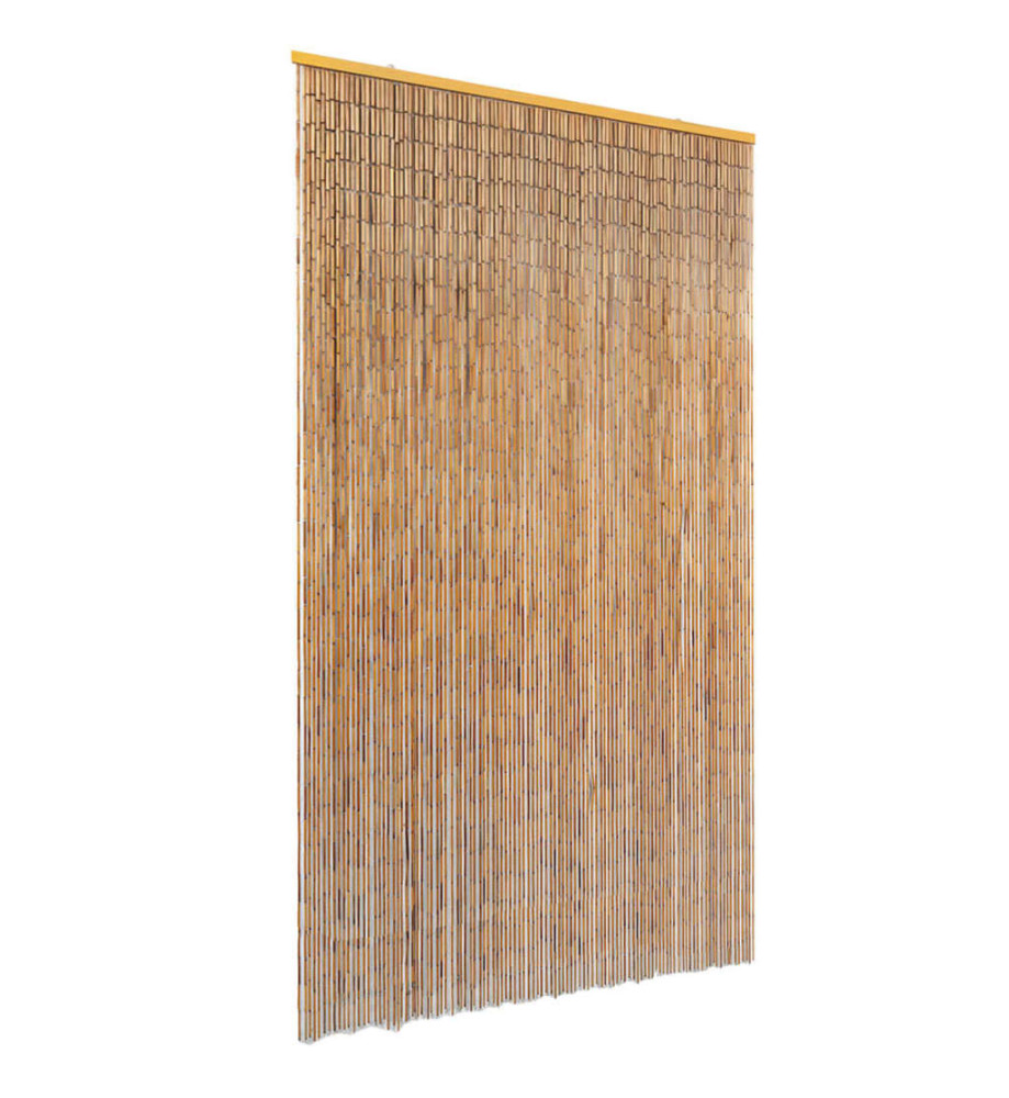 Rideau de porte contre insectes Bambou 120 x 220 cm