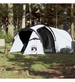 Tente de camping 4 personnes blanc 360x135x105 cm taffetas 185T