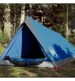 Tente de camping 2 personnes bleu 200x120x88/62cm taffetas 185T