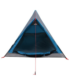 Tente de camping 2 personnes bleu 200x120x88/62cm taffetas 185T