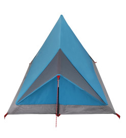 Tente de camping 2 personnes bleu 200x120x88/62cm taffetas 185T