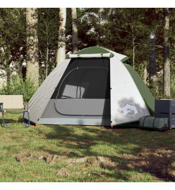 Tente de camping 2 personnes vert 224x248x118 cm taffetas 185T