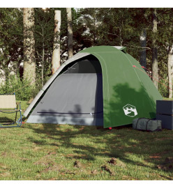 Tente de camping 4 personnes vert 267x272x145 cm taffetas 185T