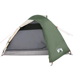 Tente de camping 4 personnes vert 267x272x145 cm taffetas 185T