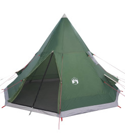 Tente de camping 4 personnes vert 367x367x259 cm taffetas 185T