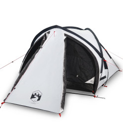 Tente de camping 2 personnes blanc 320x140x120 cm taffetas 185T