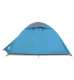 Tente de camping 2 personnes bleu 254x135x112 cm taffetas 185T