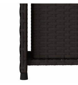 Armoire de rangement de jardin noir 50x55x115 cm résine tressée