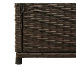 Armoire de rangement jardin marron 105x55x113 cm résine tressée