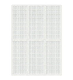 Cloison de séparation pliable 3 panneaux 120x170 cm Blanc