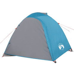 Tente de camping 4 personnes bleu 267x272x145 cm taffetas 185T