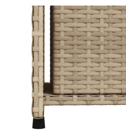 Armoire de rangement de jardin beige 50x55x115cm résine tressée