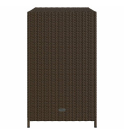 Armoire de rangement de jardin marron 83x45x76cm résine tressée