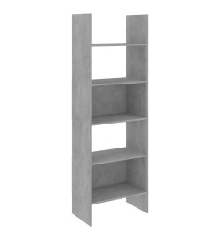 Ensemble de bibliothèque 4 pcs Gris béton Aggloméré