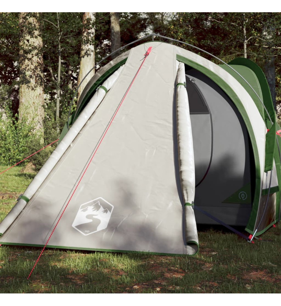 Tente de camping 2 personnes vert 320x140x120 cm taffetas 185T