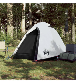 Tente de camping 2 personnes blanc 254x135x112 cm taffetas 185T