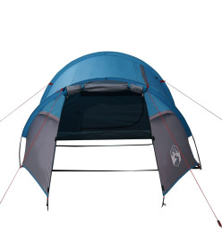 Tente de camping 3 personnes bleu 370x185x116 cm taffetas 185T