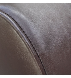 Chaise longue Marron Similicuir