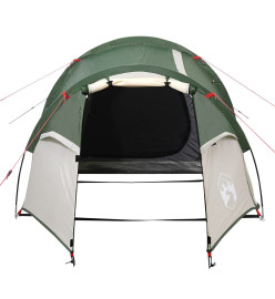 Tente de camping 4 personnes vert 360x140x105 cm taffetas 185T