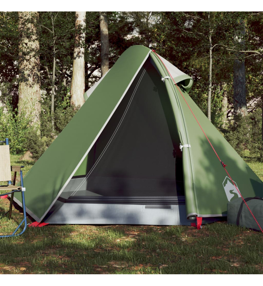 Tente de camping 2 personnes vert 267x154x117 cm taffetas 185T