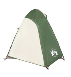 Tente de camping 2 personnes vert 254x135x112 cm taffetas 185T