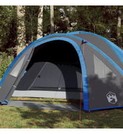 Tente de camping 4 personnes bleu 300x250x132 cm taffetas 185T