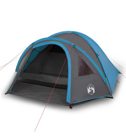 Tente de camping 4 personnes bleu 300x250x132 cm taffetas 185T