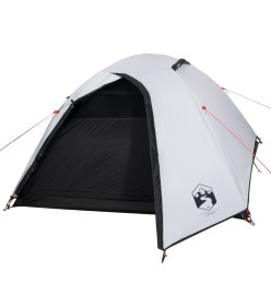 Tente de camping 4 personnes blanc 267x272x145 cm taffetas 185T