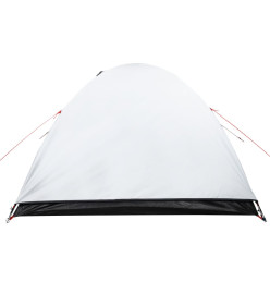 Tente de camping 4 personnes blanc 267x272x145 cm taffetas 185T