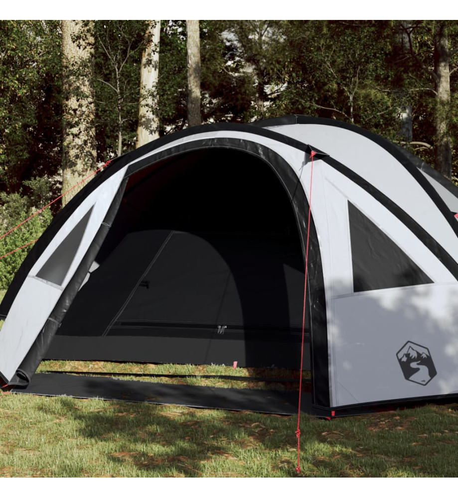 Tente de camping 4 personnes blanc 300x250x132 cm taffetas 185T