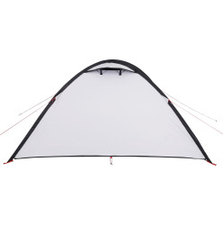 Tente de camping 4 personnes blanc 300x250x132 cm taffetas 185T