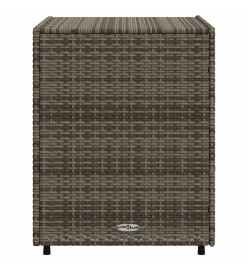 Armoire de rangement de jardin gris 55x59x69 cm résine tressée