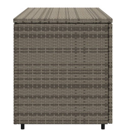 Armoire de rangement jardin gris 110x55x60,5 cm résine tressée