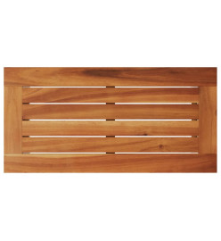 Table de jardin de jardin dessus en bois beige 58x27,5x55 cm