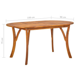 Ensemble de salle à manger de jardin 5 pcs Gris