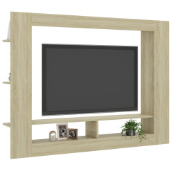 Meuble TV Chêne sonoma 152x22x113 cm Aggloméré