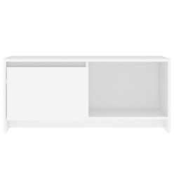 Meuble TV Blanc 90x35x40 cm Aggloméré