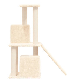 Arbre à chat avec griffoirs en sisal Crème 82 cm