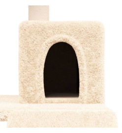 Arbre à chat avec griffoirs en sisal Crème 82 cm