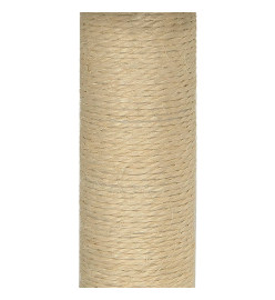 Arbre à chat avec griffoir en sisal Gris foncé 74 cm