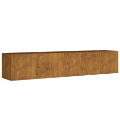Lit surélevé de jardin 200x40x40 cm acier corten