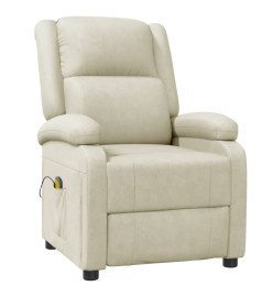 Fauteuil de massage Crème Similicuir