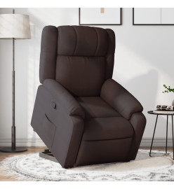 Fauteuil inclinable marron foncé tissu