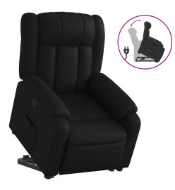 Fauteuil inclinable Noir Similicuir