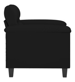 Chaise de canapé noir 60 cm tissu microfibre