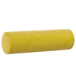 Ensemble de canapés 2 pcs avec coussins jaune velours