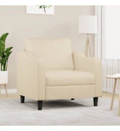 Fauteuil Crème 60 cm Tissu