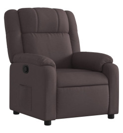 Fauteuil inclinable Marron foncé Tissu