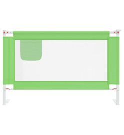 Barrière de sécurité de lit d'enfant Vert 120x25 cm Tissu